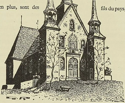 ÉGLISE DE LA SAINTE-FAMILLE. ILE D’ORLÉANS, QUÉBEC.. IIS