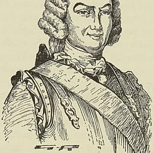 LA GALISSONNIÈRE, gravure du xvIlle siècle