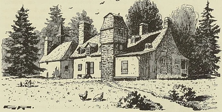 VIEILLE DEMEURE FRANÇAISE A SAINT-MATHIEU DE LA PRAIRIE