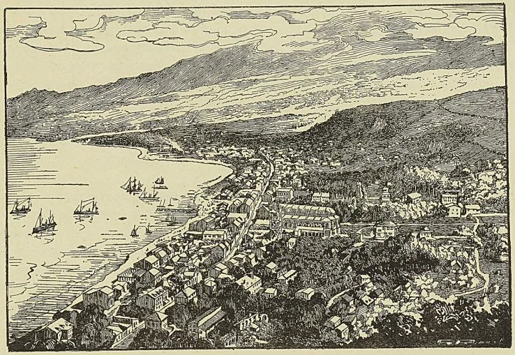 : SAINT-PIERRE ET LE MONT-PELÉ EN 1928