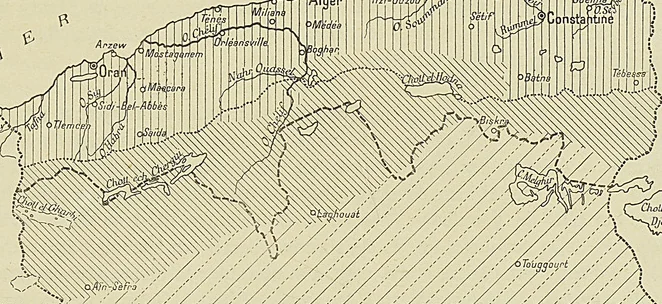 LE TELL, LES STEPPES ET LE SAHARA