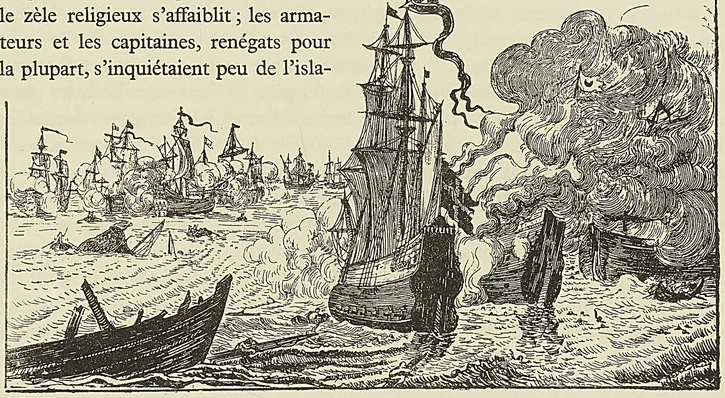 COMBAT NAVAL ENTRE LES CHEVALIERS DE MALTE ET LES ALGÉRIENS
