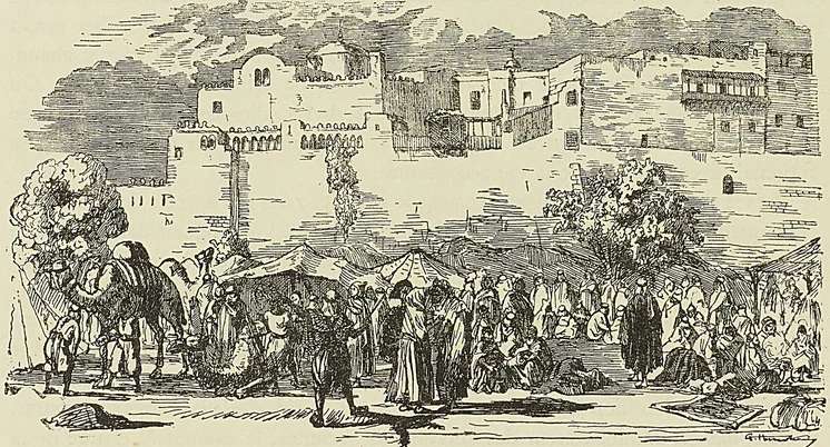 CARAVANE CAMPÉE SOUS LES MURS D’ALGER