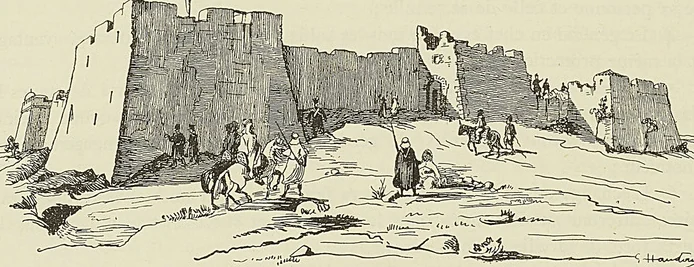 VUE DU FORT L’EMPEREUR, d’après une lithographie de Genet
