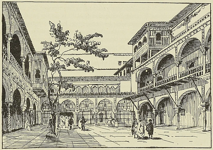 LA COUR DE LA KASBA D’ALGER