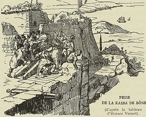 PRISE DE LÀ KASBA DE BôNE, d’après le tableau d’Horace Vernet