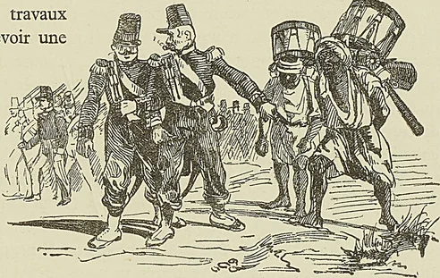 « NOUS CIVILISERONS CES GAILLARDS-LA », d’après une lithographie de Raffet