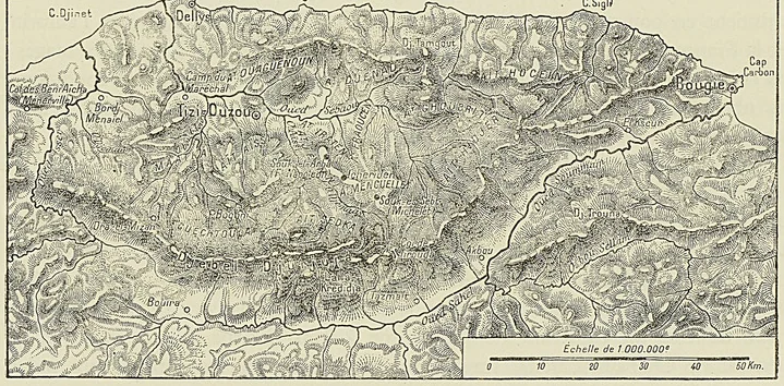CARTE DE LA KABYLIE