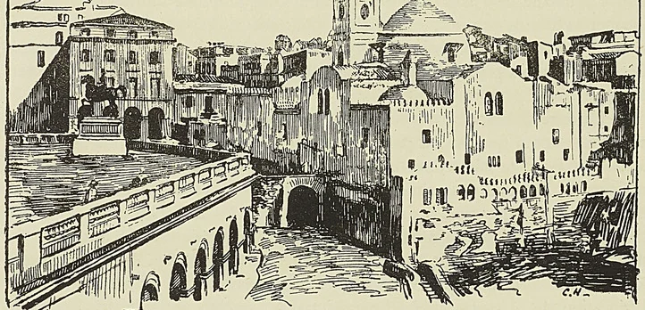 ALGER : MOSQUÉE DE LA PÊCHERIE ET PLACE DU GOUVERNEMENT (1857)