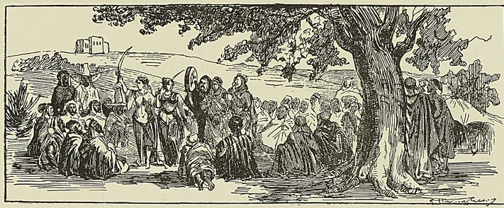 LA DANSE ARABE, d’après Illustration (1857), frontispice