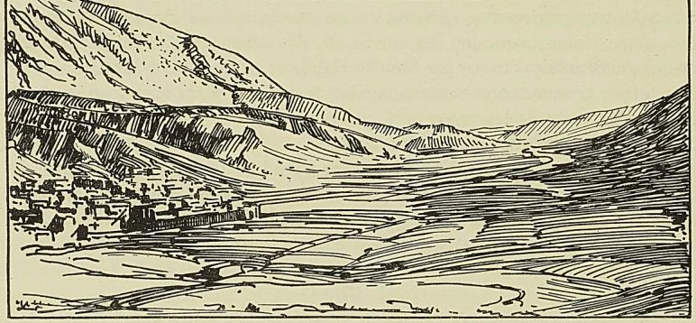 LE KSAR DES AïT-YAcOUB, croquis d’après nature