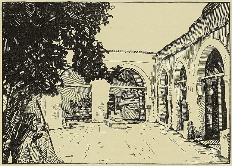 GABÈS. INTÉRIEUR DE LA MOSQUÉE DE SIDI-IDRISS
