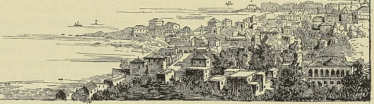 LE PORT DE BEYROUTH, dessin de G. Hanotaux fils, frontispice