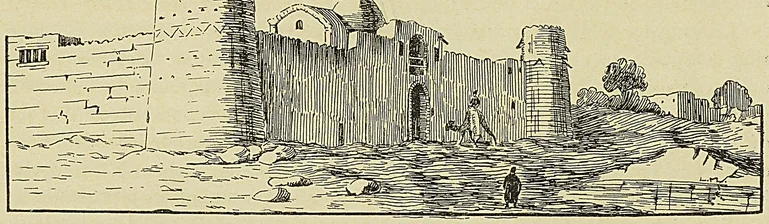 VILLAGE FORTIFIÉ DE TEGARONTE, extrait du voyage de CosTE et FLANDIN