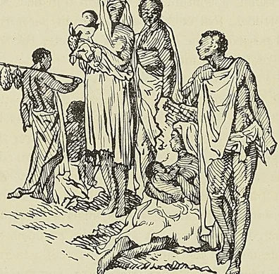 NÈGRES DU CAP VERD, d’après une gravure de Cochin, abbé Prévost : Histoire des Voyages