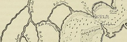 ENTRÉE DE LA RIVIÈRE DE GAMBIE, d’après le R. P. Labat