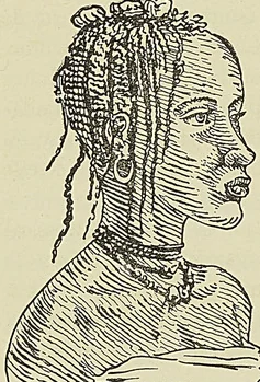 JEUNE FILLE PEUL, d’après un croquis de Mage
