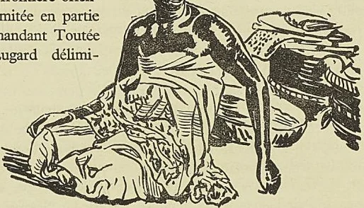 MARCHANDE A CoToNoU, d’après un dessin du Tour du monde (1894)