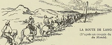 LA ROUTE DE LANG-SON, d’après un croquis du Tour du Monde