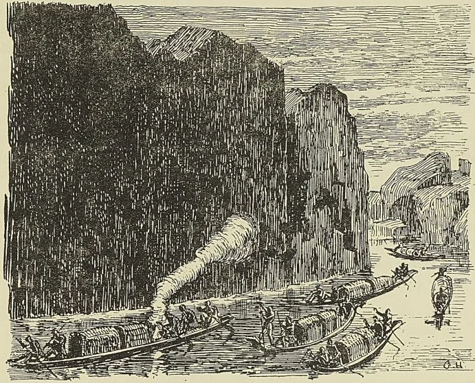 LE HAUT-MÉKONG, d’après un croquis de Delaporte : F. Garnier, Voyage d’exploration en Indo-
