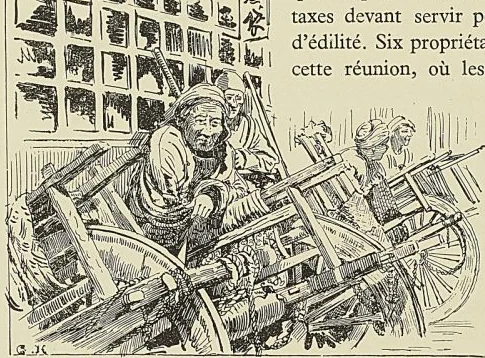 CHANGHAI : COOLIES CONDUCTEURS DE BROUETTES