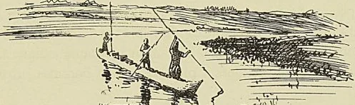 PIROGUE SAKALAVE. Cul-de-lampe