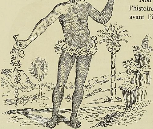 HABITANT DE L’ILE DE MOHÉLI. Gravure extraite de Some years travels, par Th. Herbert (1638)