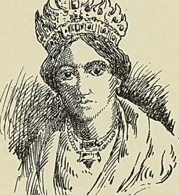 LA REINE DE MOHÉLI, d’après un dessin de la Mosaïque (1872)
