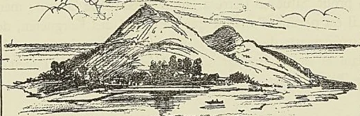 LES ILES GLORIEUSES, d’après un dessin du Journal des Voyages. Cul-de-lampe