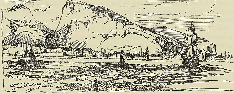 VUE DE PORT-LoUIS, d’après un dessin de Milbert, gravé par Lejeune