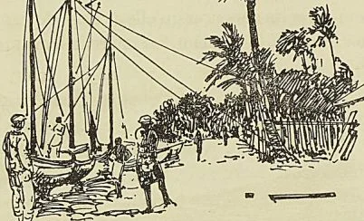 CAP TEVAITOÉ. ILES SOUS LE VENT. Expédition de 1897, emplacement du combat où périt Matahi, dernier chef insurgé