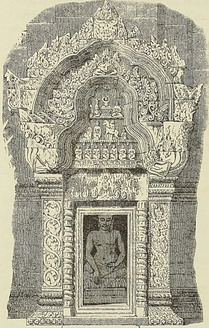 CHAPELLE DU TEMPLE DE WAT-PHOU, d’après F. Garnier : Voyage d’exploration en Indo-Chine