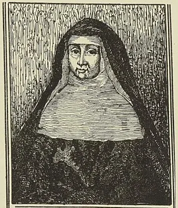 LA MÈRE MARIE DE L’INCARNATION, d’après une gravure de 1724
