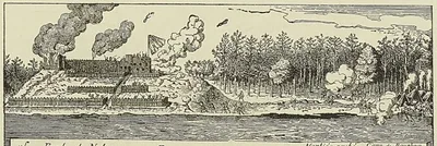 PRISE PAR LES FRANÇAIS DE FORT-BOURBON, BAIE D’HUDSON (Tirée de l’Histoire de l’Amérique…