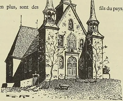 ÉGLISE DE LA SAINTE-FAMILLE. ILE D’ORLÉANS, QUÉBEC.. IIS