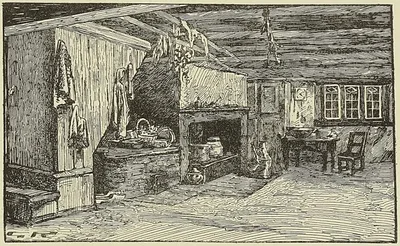 UN INTÉRIEUR CANADIEN, d’après une aquarelle de M. Horatio Walker