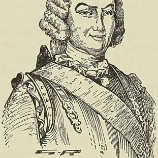 LA GALISSONNIÈRE, gravure du xvIlle siècle