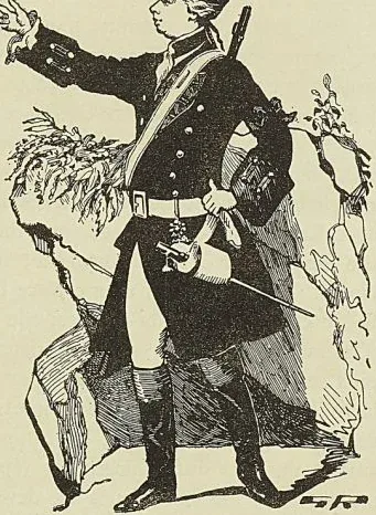 LE GÉNÉRAL WOLFE, gravure de l’époque