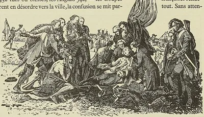 MORT DU GÉNÉRAL WOLFE, d’après le tableau de West