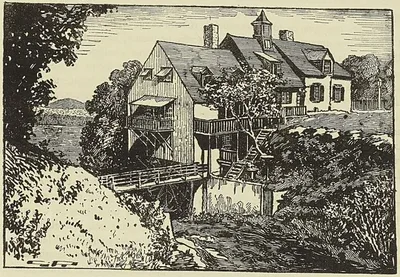 LE MOULIN DE VINCENNES A BEAUMONT, SUR LE RUISSEAU SAINT-CLAUDE ET LE SAINT-LAURENT