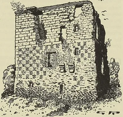 RUINES DU MANOIR DE POUTRINCOURT, PRÈS DE SAINT-VALERY-SUR-SOMME