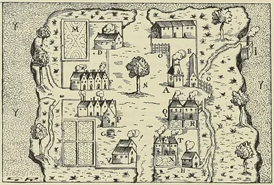 HABITATION DE SAINTE-CROIX (extrait de Champlain : Voyages à la Nouvelle-France)