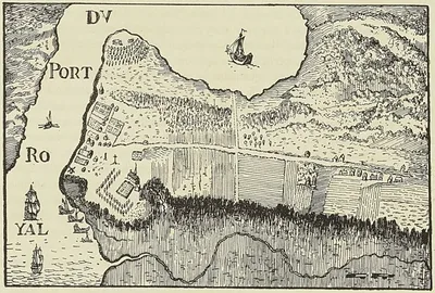 CARTE DU PORT-ROYAL, d’après l’intendant de Meulles (1787)