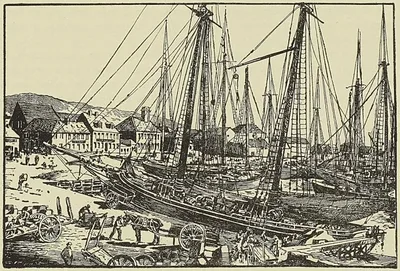 LE QUAI DU COMMERCE A SAINT-PIERRE