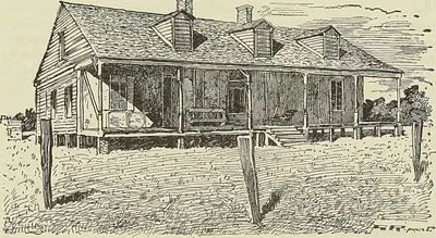 MAISON DU CHEVALIER DE LA HOUSSAYE, à Saint-Martin de Louisiane