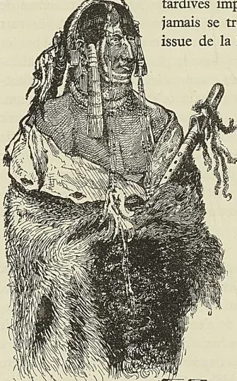 JEUNE GUERRIER INDIEN, d’après K. Bodmer