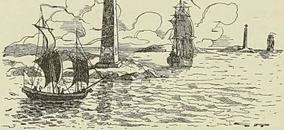 VUE DU DÉBOUQUEMENT DE SAINT-DOMINGUE, d’après une gravure de Ponce. XVIII° siècle