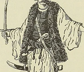 AMIRAL DE LA FLOTTE BARBARESQUE, d’après une gravure de Wolfgang (XVII® siècle)