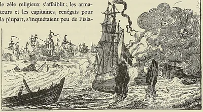 COMBAT NAVAL ENTRE LES CHEVALIERS DE MALTE ET LES ALGÉRIENS