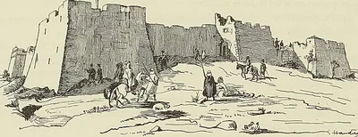 VUE DU FORT L’EMPEREUR, d’après une lithographie de Genet